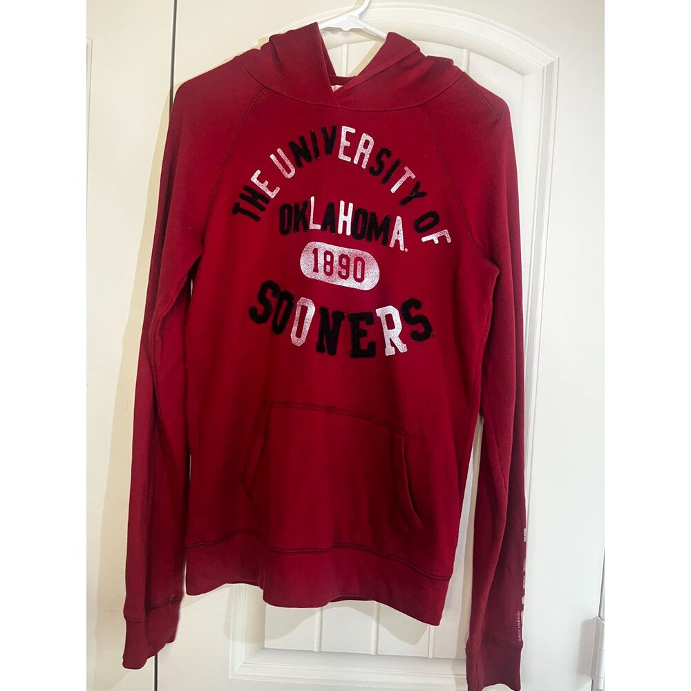 PINK Victoria's Secret OU Sooners Hoodie Small Oklahoma Collegiate 5th & Ocean